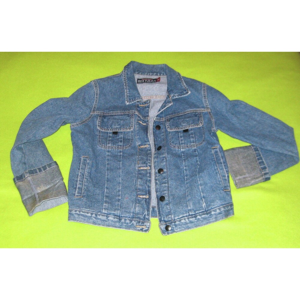 Quicksilver ROXY Jean Jacket Vintage 90s Medium M Womens Ladies Juniors